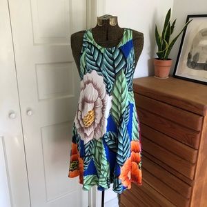 Mara Hoffman sleeveless racer back floral dress S